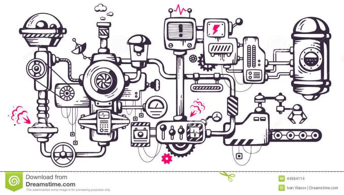 vector-industrial-illustration-background-operating-mecha-mechanism-complicated-mechanism-work-line-art-44694114