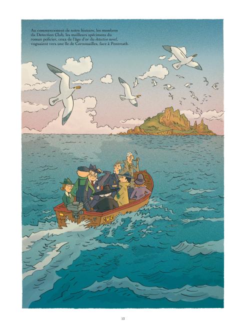 Jean-Harambat-Detection-Club-whodunit-hommage-récits-policiers-enquête-agatha-christie-chesterton-bD-dargaud-p.1